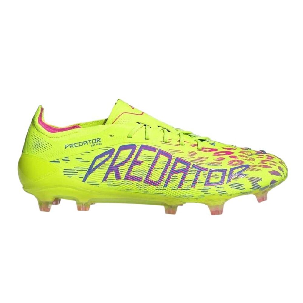 Adidas Mens Predator Elite Firm Ground Football Boots / Yellow/Pink